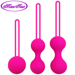 Man nuo Safe Silicone Smart Ball Kegel Ball Ben Wa Ball Vagina Tighten Exercise Machine Vaginal Geisha Ball Sex Toys for Women